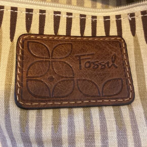 New Fissile Canvas And Leather Hobo Shoulder Bag - Picture 7 of 8